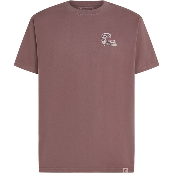 2026 O'Neill Mens O'riginals Retro Back Print T-Shirt 2850384 - Purple Gray